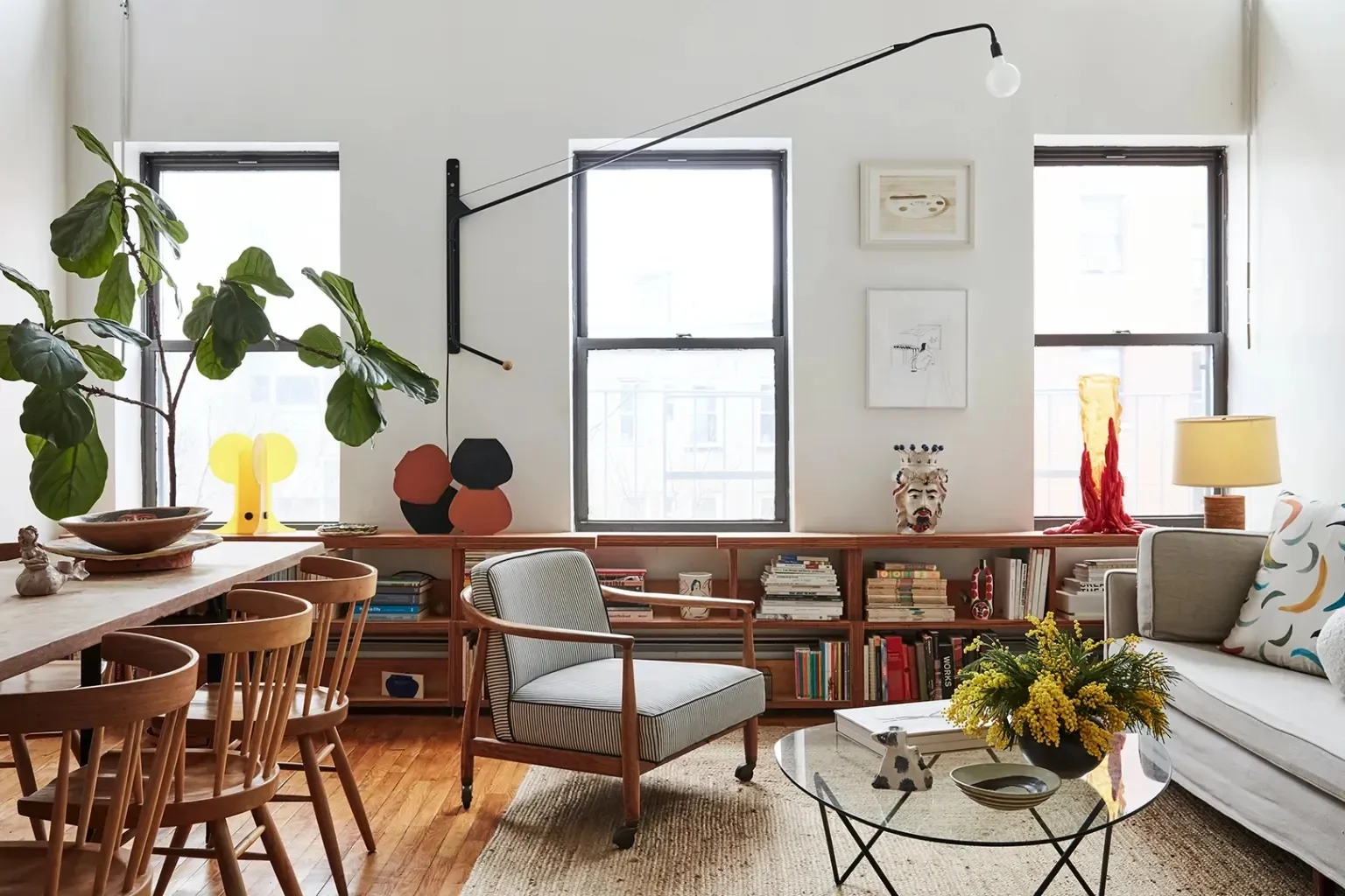 7 Layout Tricks I Picked Up While Trying to Cram a Dining Area Into My Living Room