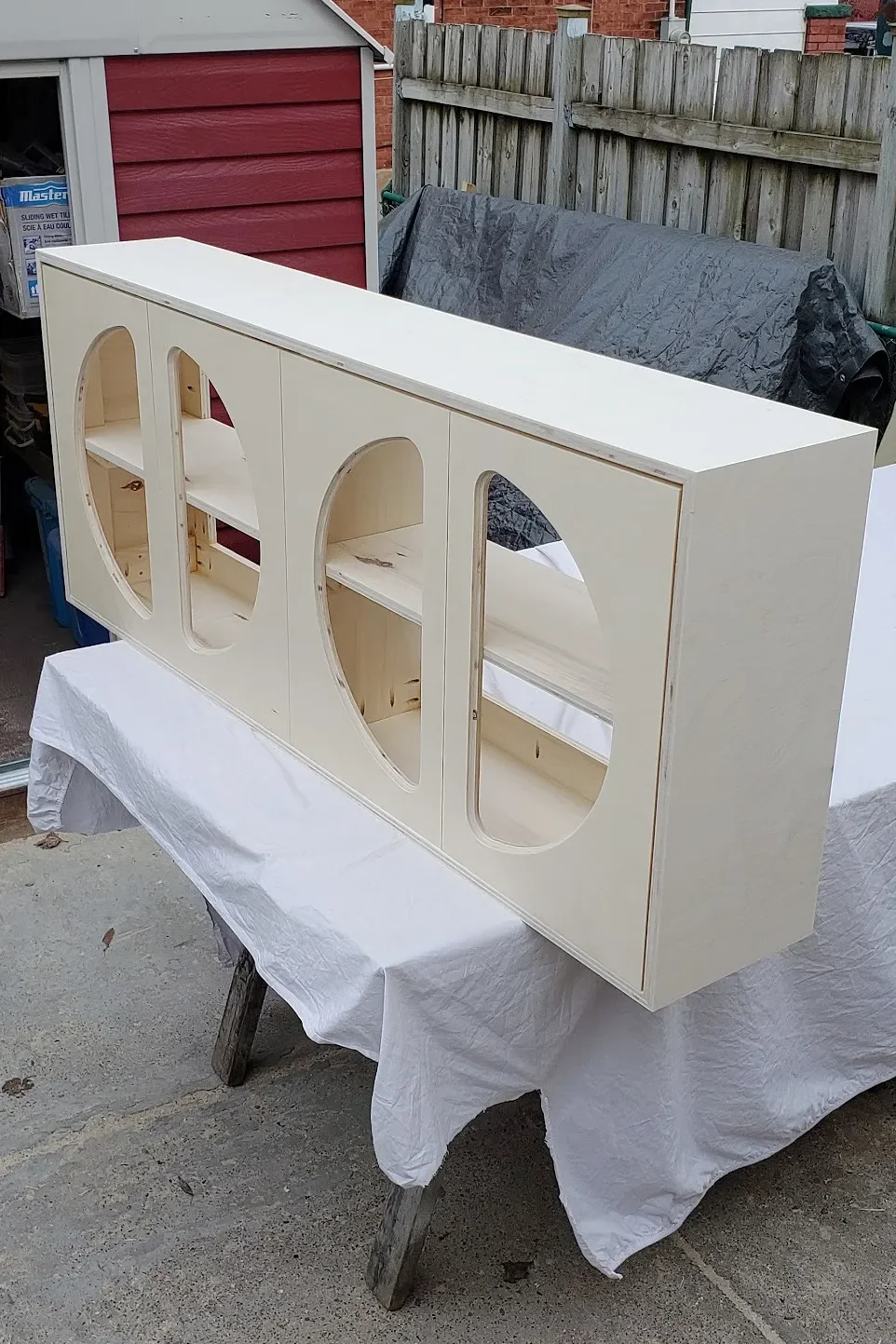 How to DIY This Floating Cabinet, Down to the Cane Doors (Send Help)