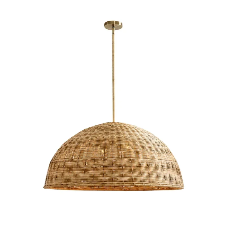 Jumbo Wicker Pendant Lamps: The Overhead Lighting Designers Secretly Geek Out Over