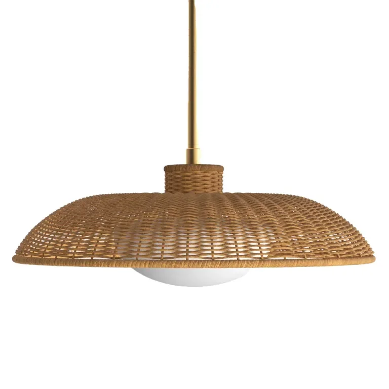 Jumbo Wicker Pendant Lamps: The Overhead Lighting Designers Secretly Geek Out Over