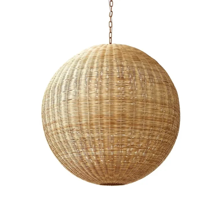 Jumbo Wicker Pendant Lamps: The Overhead Lighting Designers Secretly Geek Out Over