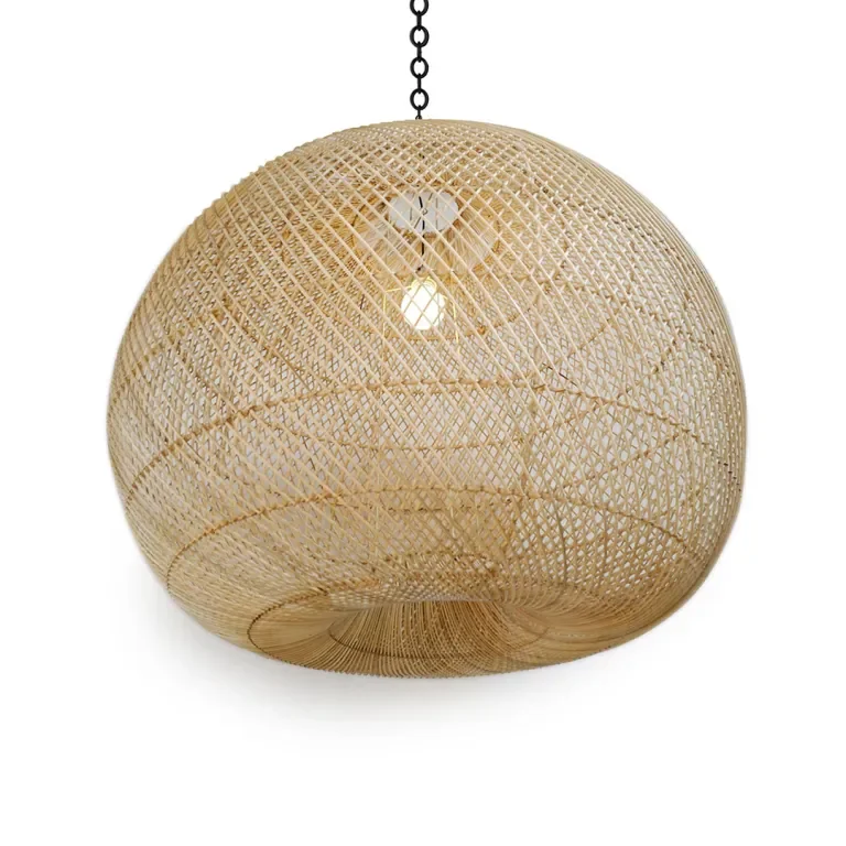 Jumbo Wicker Pendant Lamps: The Overhead Lighting Designers Secretly Geek Out Over