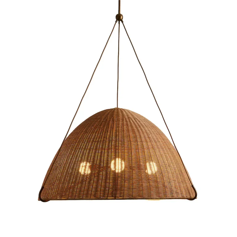 Jumbo Wicker Pendant Lamps: The Overhead Lighting Designers Secretly Geek Out Over